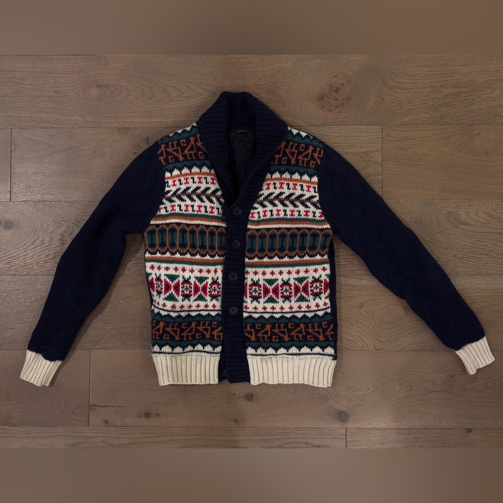 Zara Multicolor Patterned Cardigan Sweater